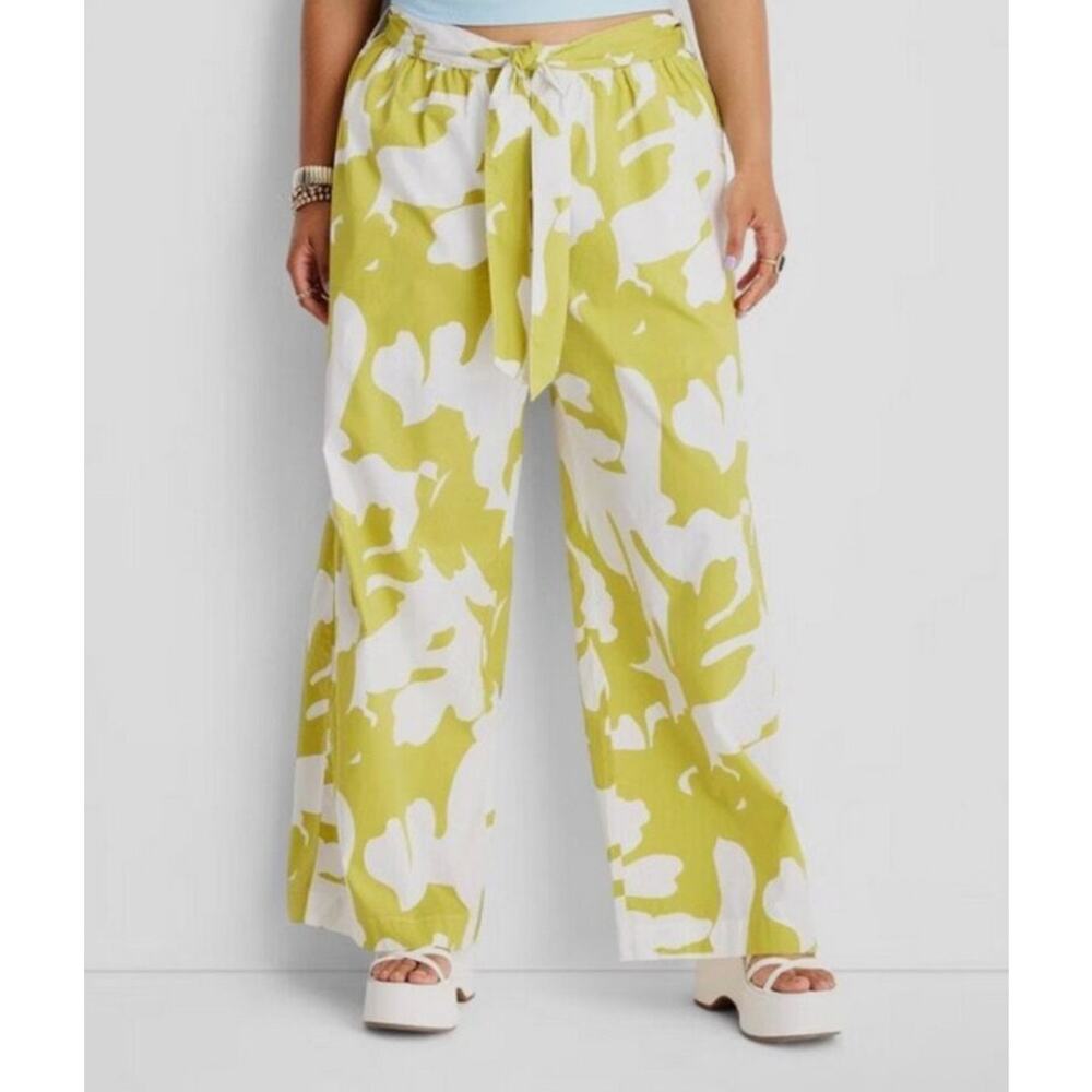 Future‎ Collective Pant Alani Nicole Pull On Wide Leg Retro Size XS